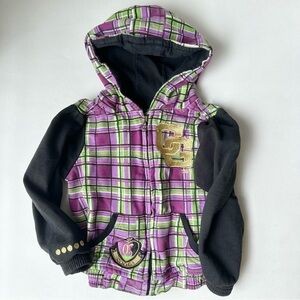 Coogi Zip-Up Plaid Jacket